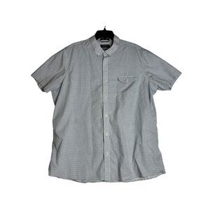 Nordstrom Trim Fit Button‎ Up Short Sleeve Shirt Mens 2XL XXL